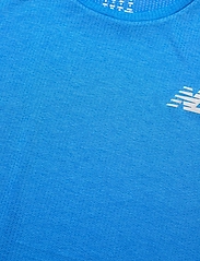 New Balance - Impact Run Short Sleeve - marškinėliai trumpomis rankovėmis - serene blue heather - 2