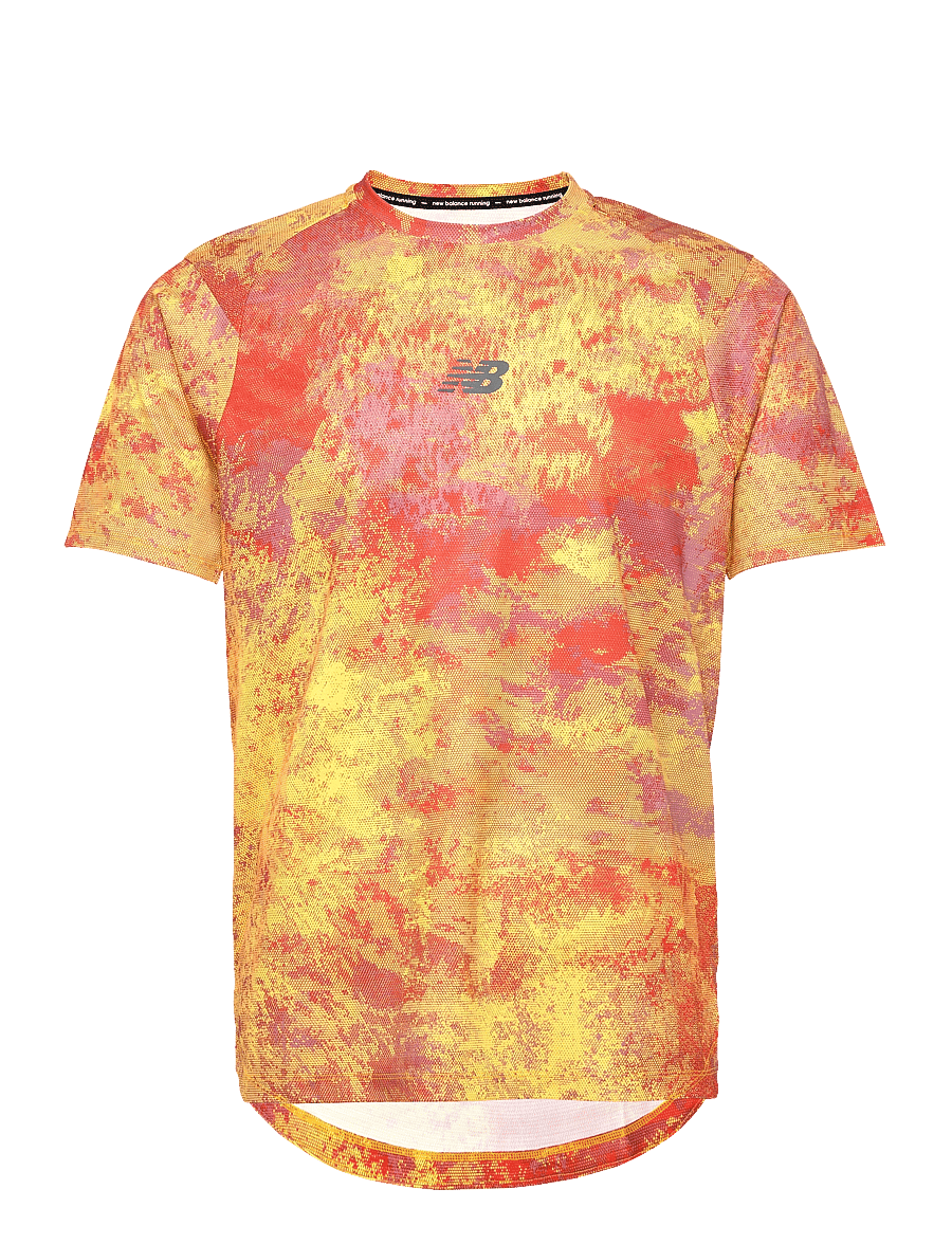 New Balance - NB AT Printed Nvent Short Sleeve - electric purple - 0