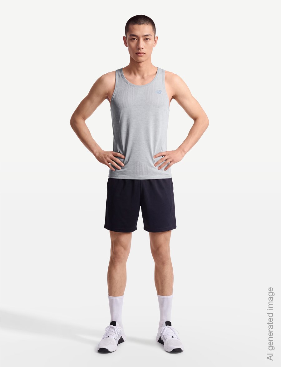 New Balance - Athletics Singlet - Õlapaeltega pluusid - athletic grey - 0