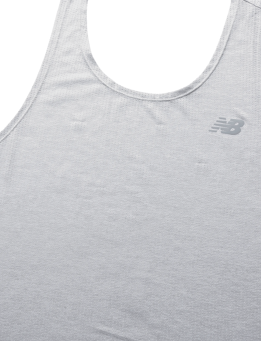 New Balance - Athletics Singlet - Õlapaeltega pluusid - athletic grey - 2