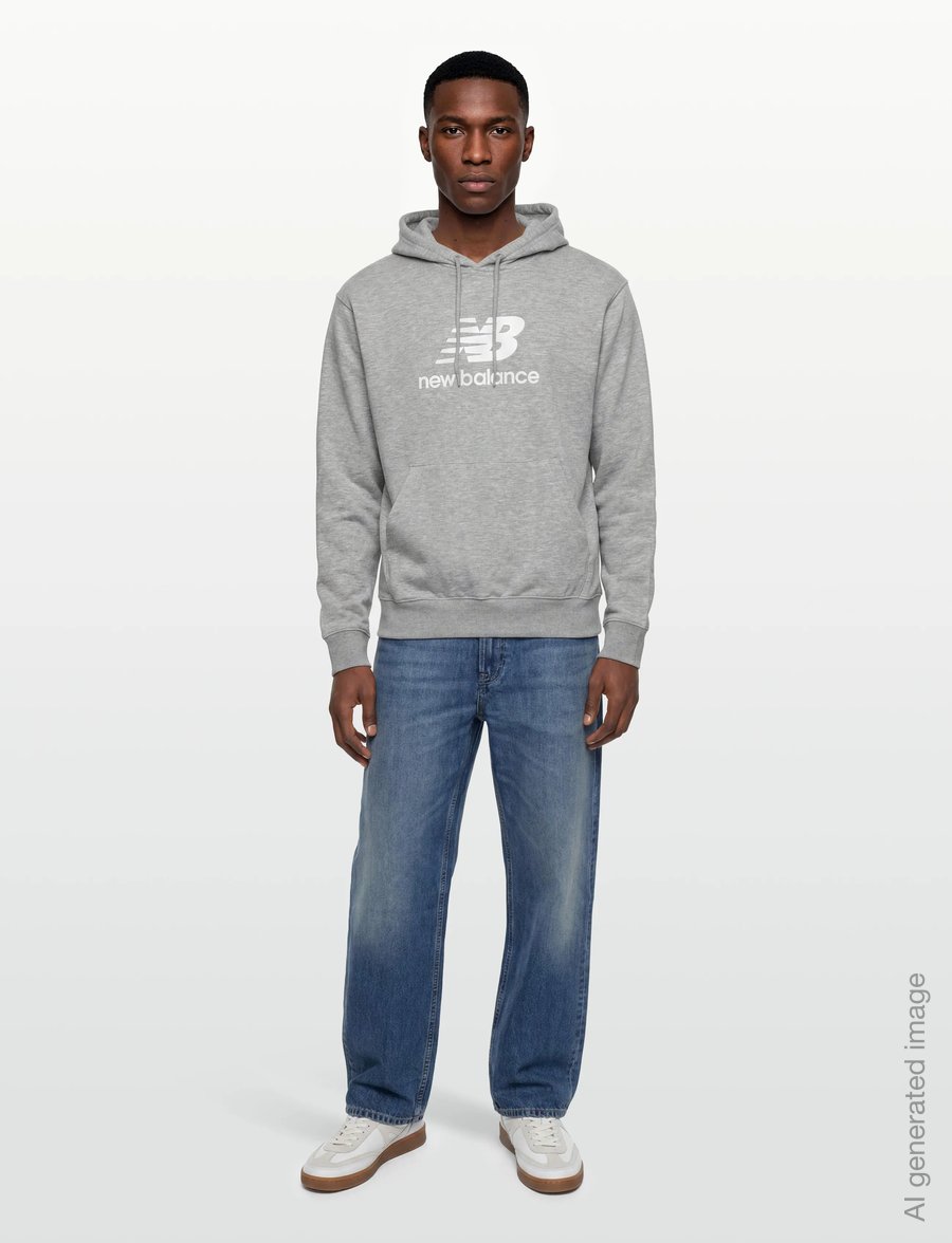 New Balance - Sport Essentials French Terry Logo Hoodie - kapuutsiga dressipluusid - athletic grey - 0