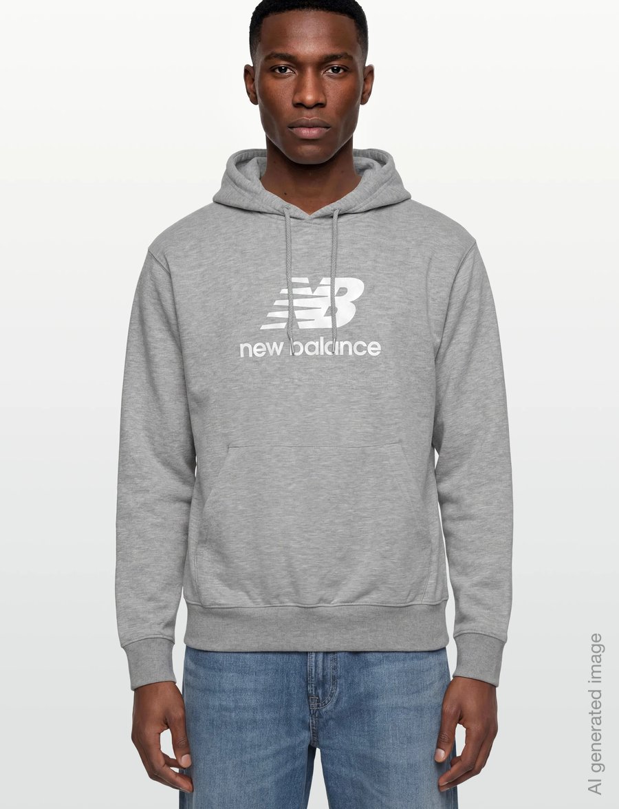 New Balance - Sport Essentials French Terry Logo Hoodie - kapuutsiga dressipluusid - athletic grey - 3