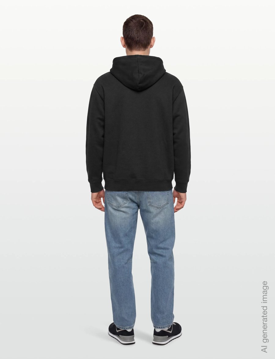 New Balance - Sport Essentials French Terry Logo Hoodie - tops - black - 4