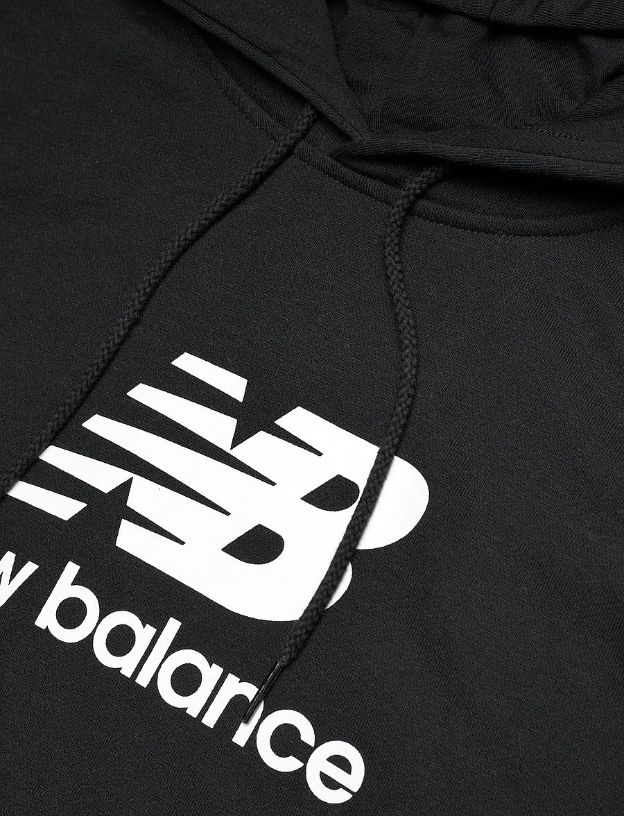 New Balance - Sport Essentials French Terry Logo Hoodie - tops - black - 5