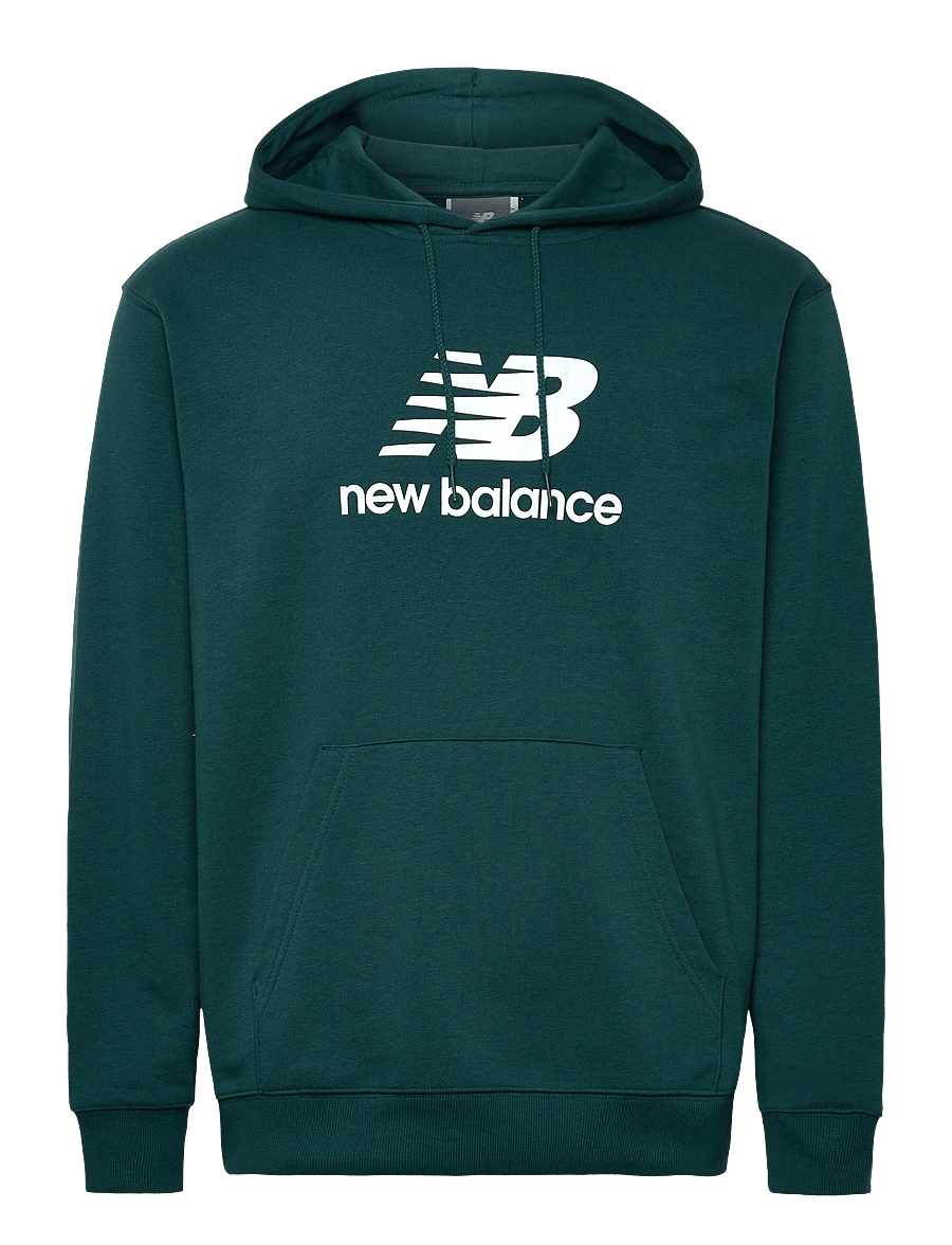 New Balance - Sport Essentials French Terry Logo Hoodie - tops - medusa green - 0