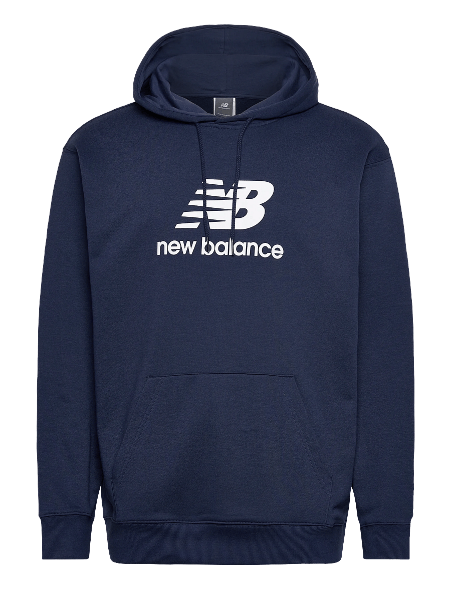 New Balance - Sport Essentials French Terry Logo Hoodie - tops - nb navy - 0