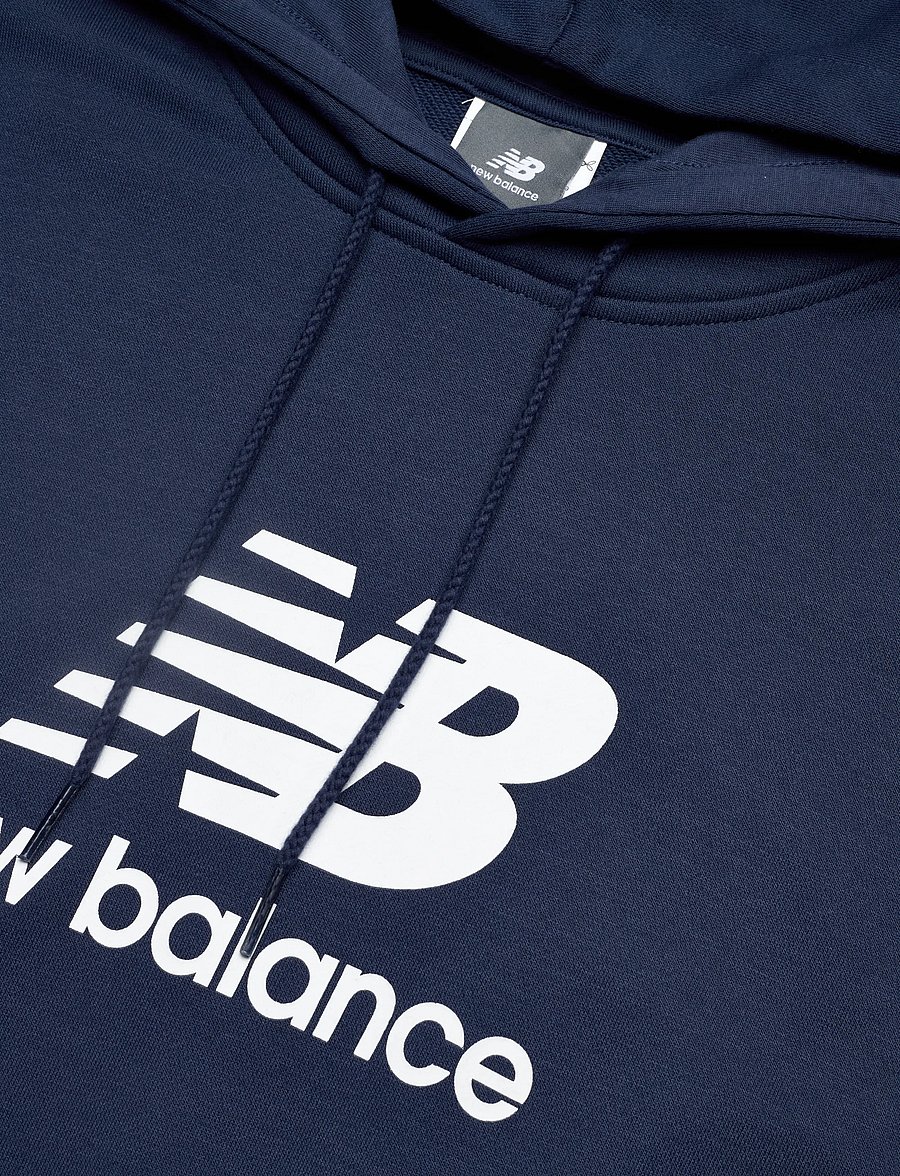 New Balance - Sport Essentials French Terry Logo Hoodie - tops - nb navy - 2