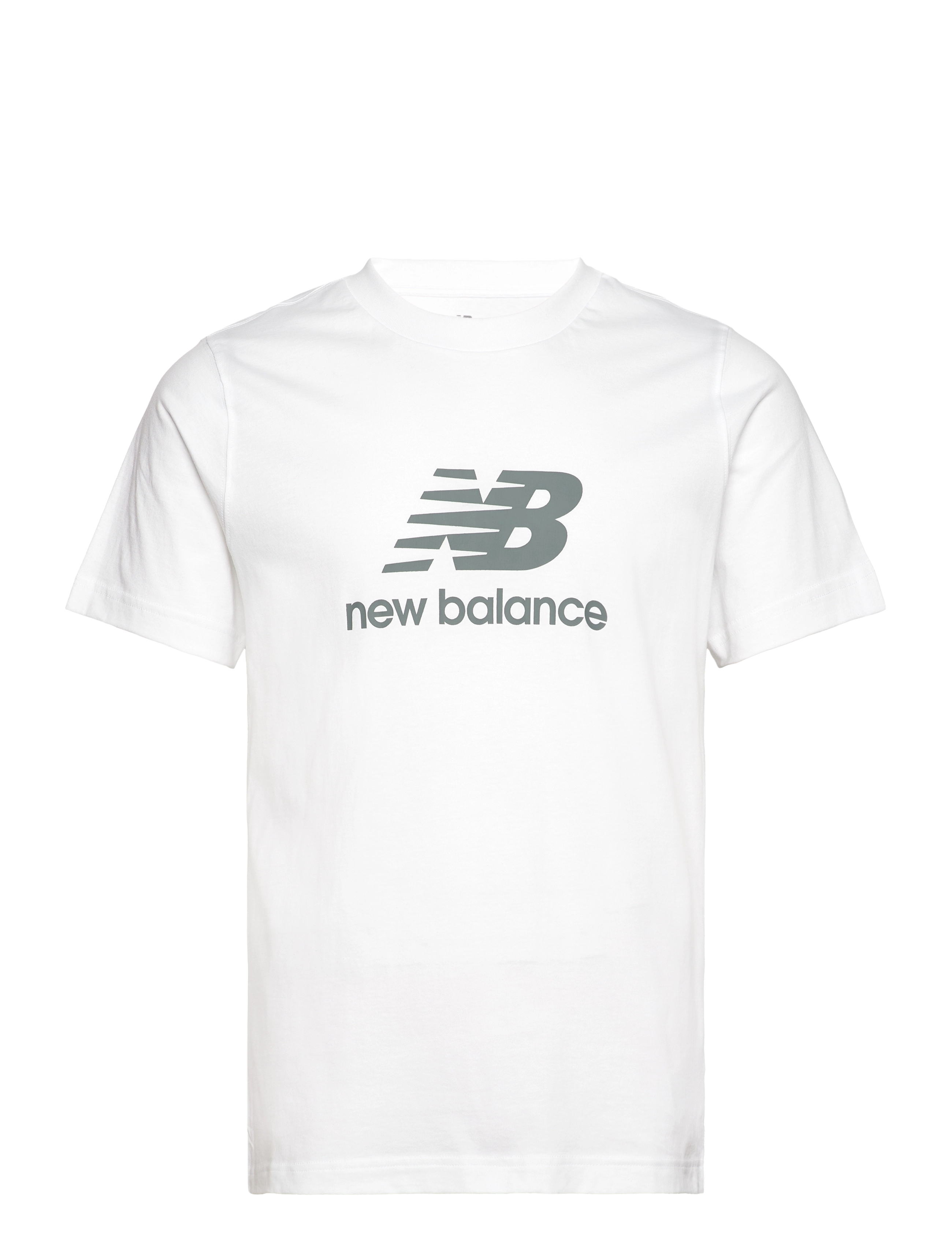 New Balance Sport Essentials Logo T-Shirt, M, T-shirts, Weiß - Short-sleeved, Männerswear