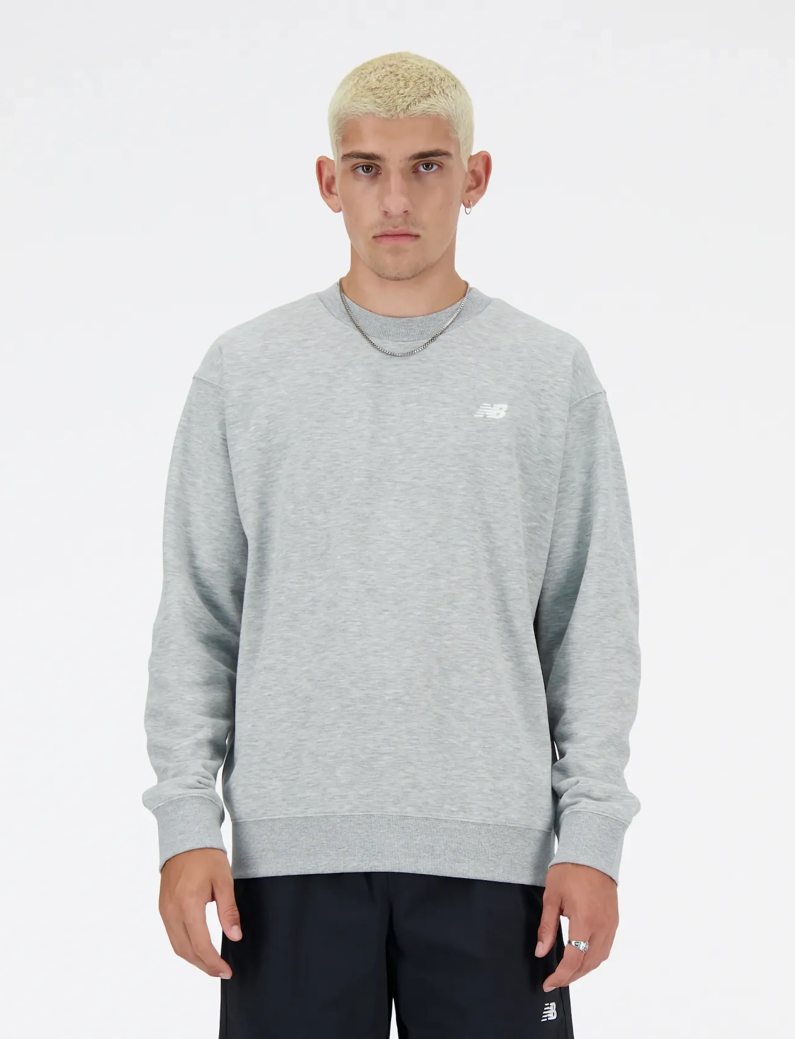 New Balance - Sport Essentials French Terry Crew - sport - athletic grey - 0