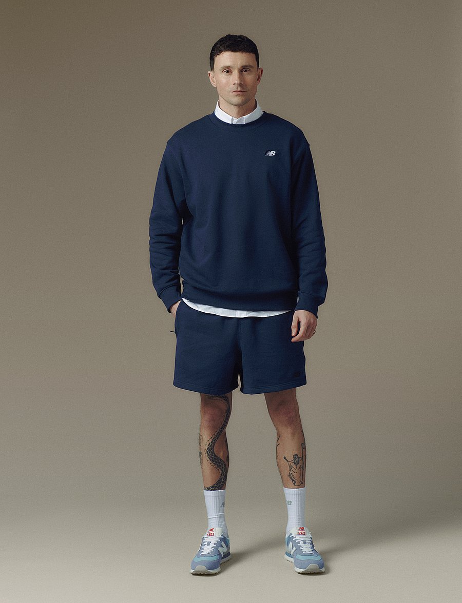 New Balance - Sport Essentials French Terry Crew - oberteile - nb navy - 0