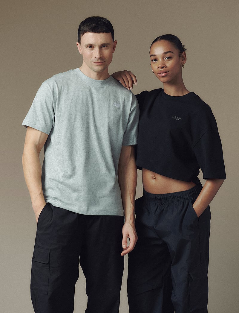 New Balance - Sport Essentials Cotton T-Shirt - t-shirts - athletic grey - 0