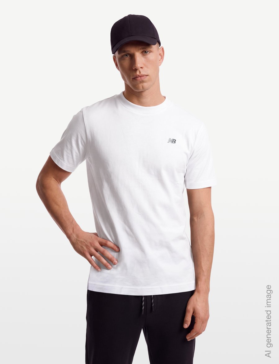 New Balance - Sport Essentials Cotton T-Shirt - t-shirts - white - 3