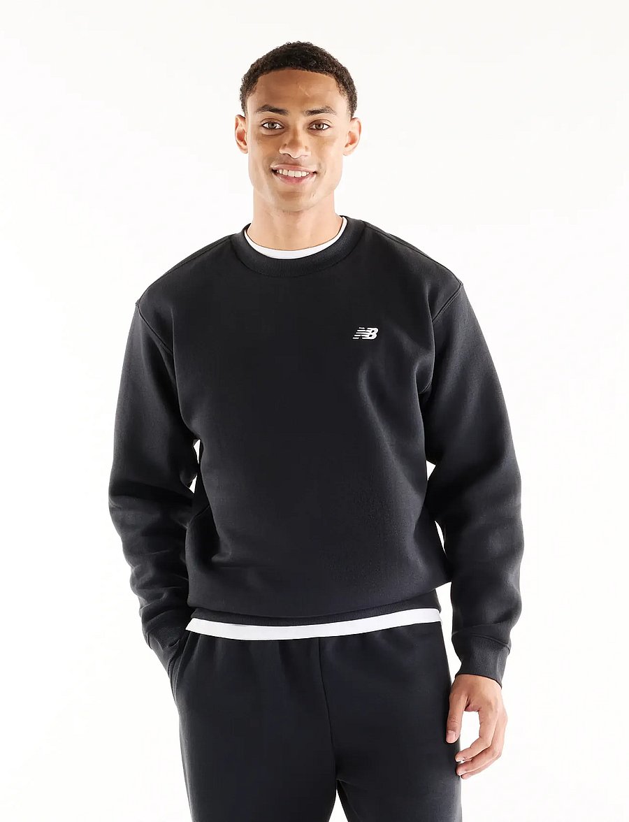 New Balance - Sport Essentials Fleece Crew - Överdelar - black - 0