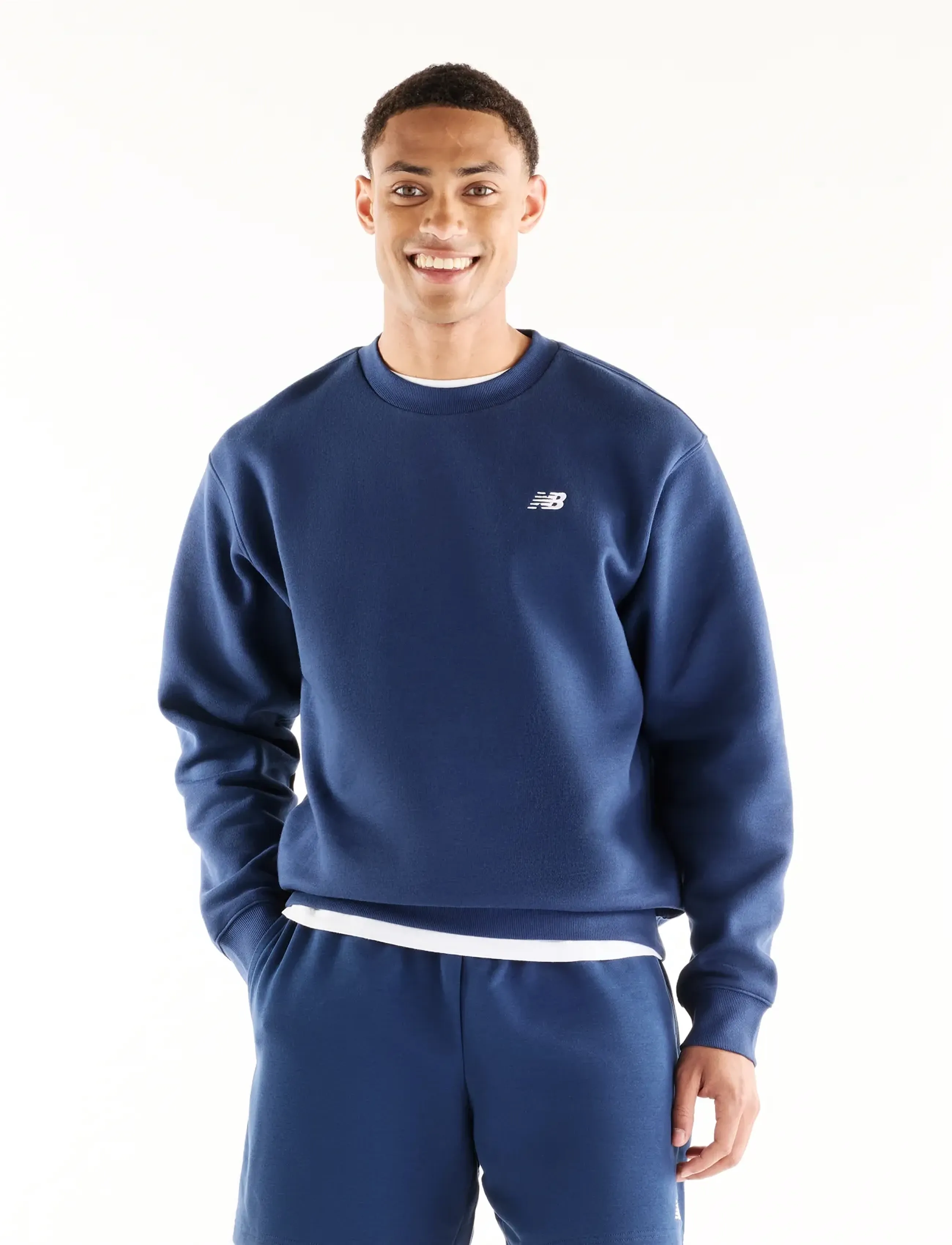 New Balance Sport Essentials Fleece Crew - Sweatshirts - NB NAVY / navy