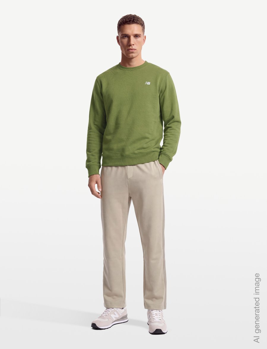 New Balance - Sport Essentials Fleece Crew - Överdelar - sport green - 0