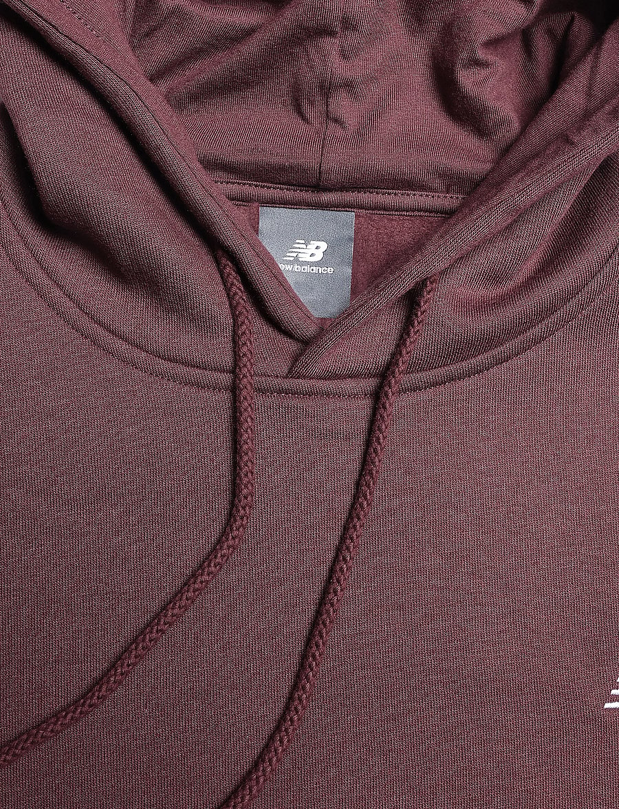 New Balance - Sport Essentials Fleece Hoodie - tops - cherry leather - 2