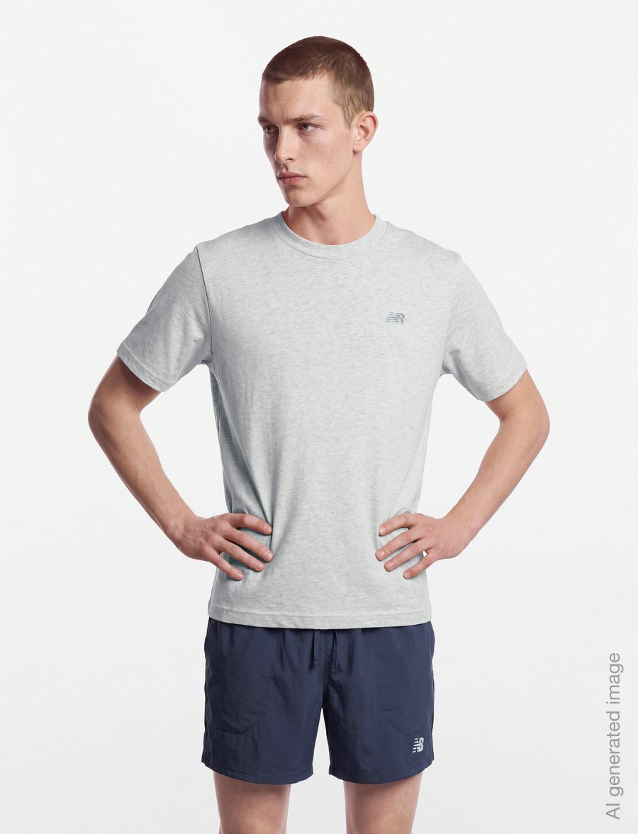 New Balance - Athletics Cotton T-Shirt - t-shirts - ash heather - 3
