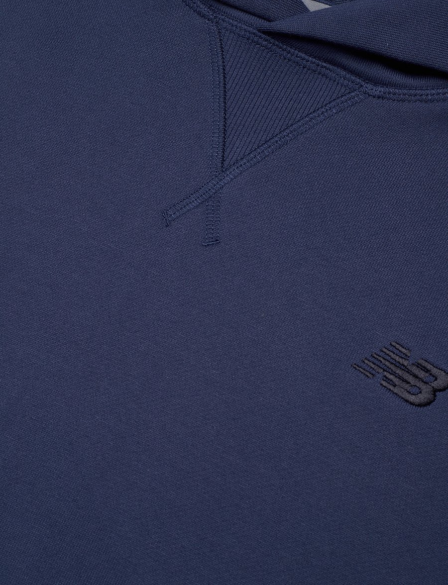 New Balance - Athletics French Terry Hoodie - huvtröjor - nb navy - 2