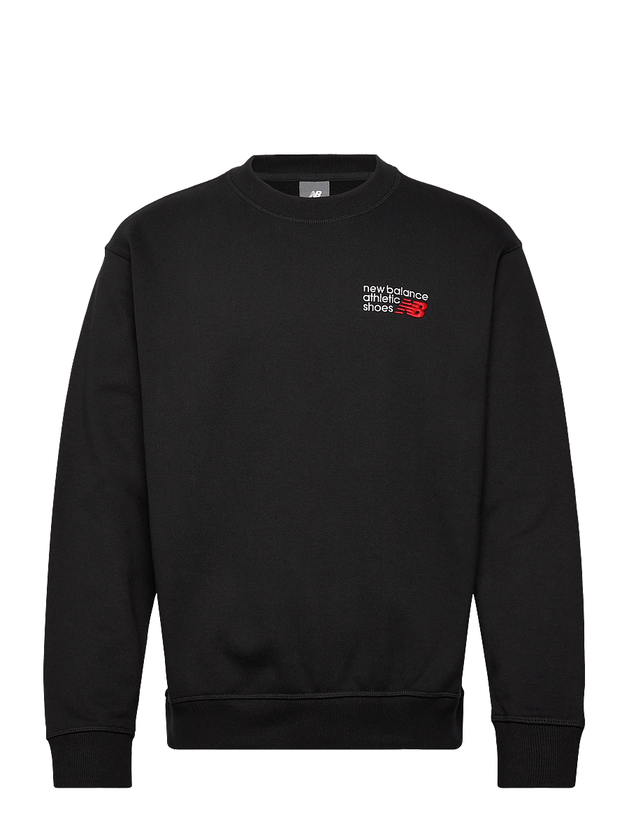 New Balance - Athletics Premium Logo Crew - oberteile - black - 1