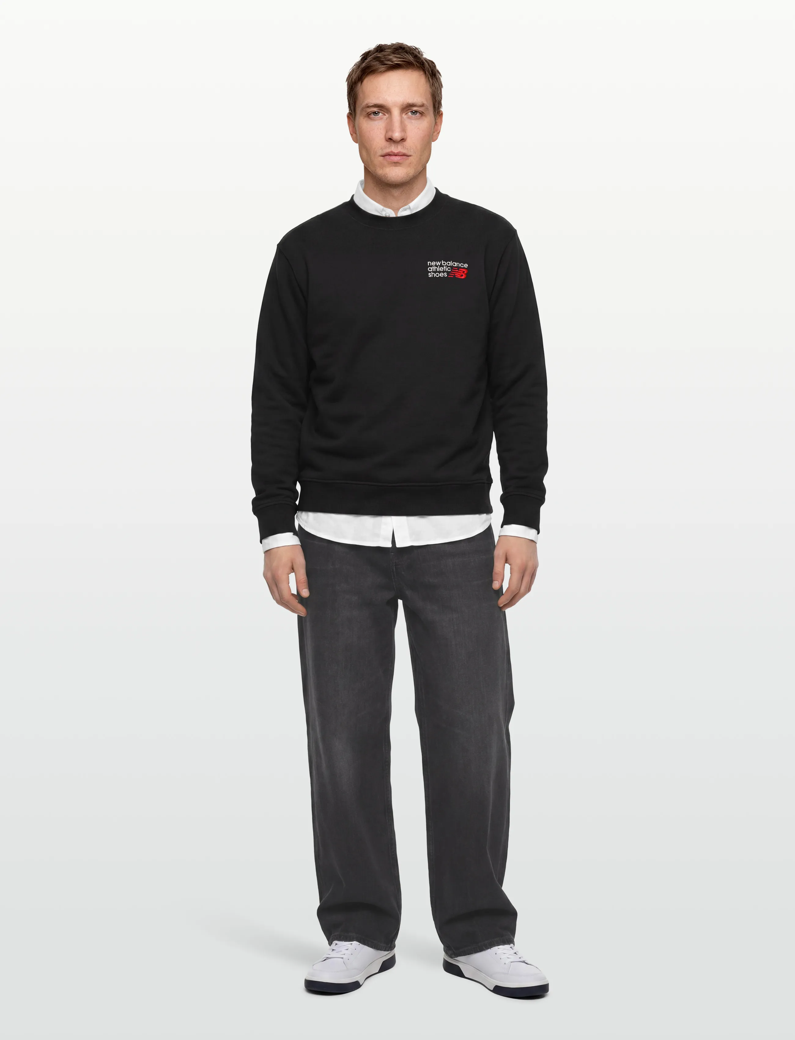 New Balance Athletics Premium Logo Crew - Sweatshirts - BLACK / black
