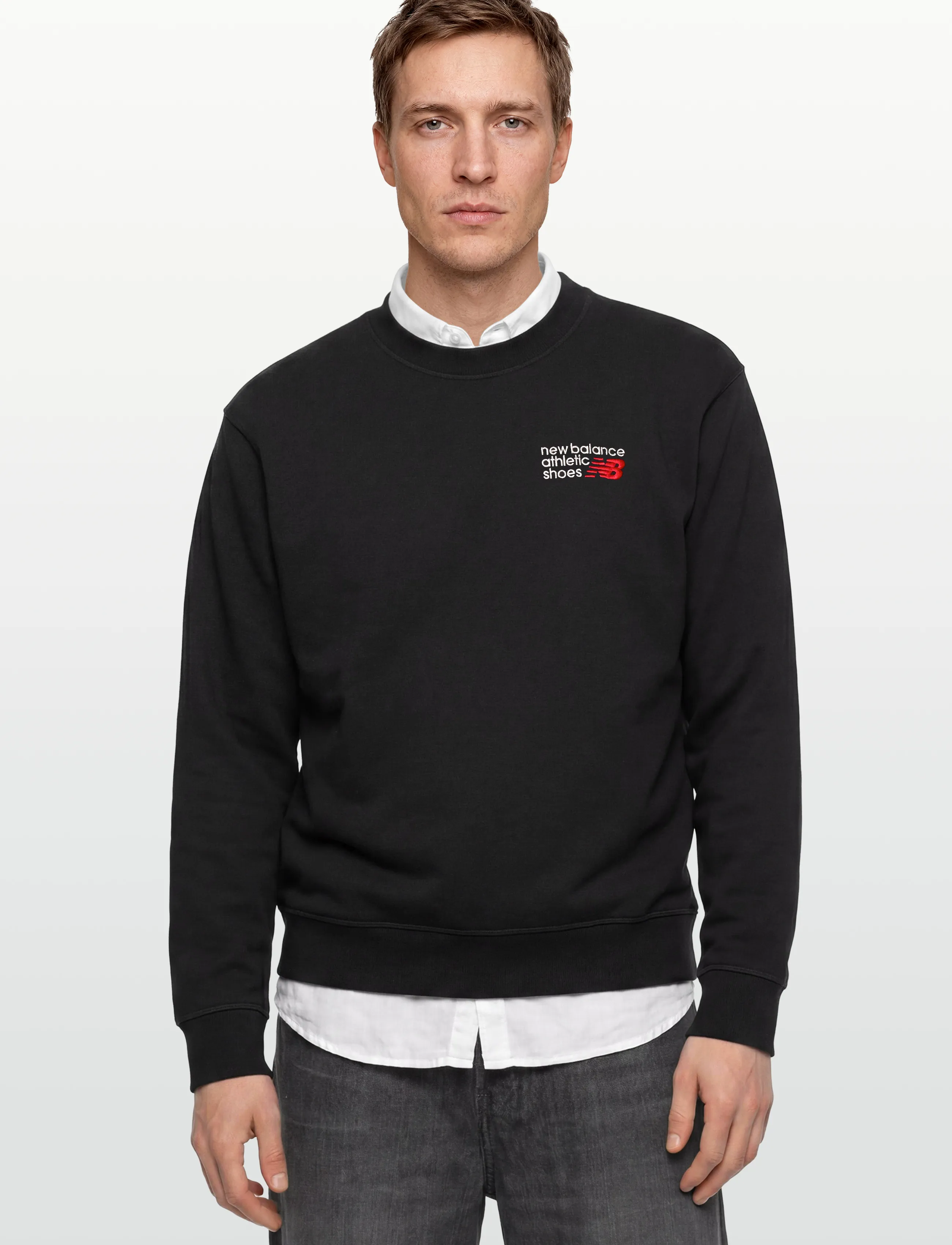 New Balance - Athletics Premium Logo Crew - Överdelar - black - 3