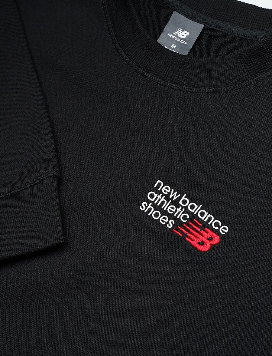 New Balance - Athletics Premium Logo Crew - oberteile - black - 5