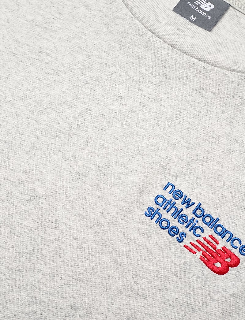 New Balance - Athletics Premium Logo T-Shirt - oberteile & t-shirts - ash heather - 2