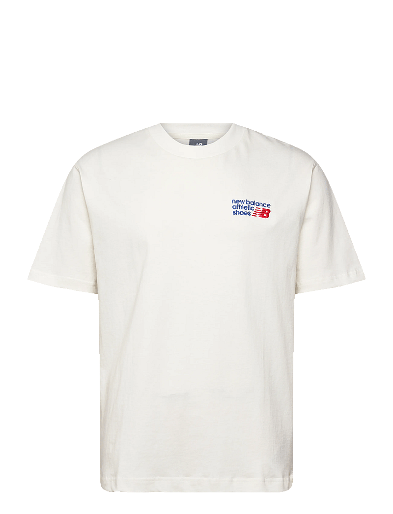 New Balance - Athletics Premium Logo T-Shirt - tops & t-shirts - sea salt - 0