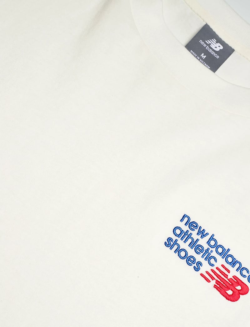 New Balance - Athletics Premium Logo T-Shirt - tops & t-shirts - sea salt - 2