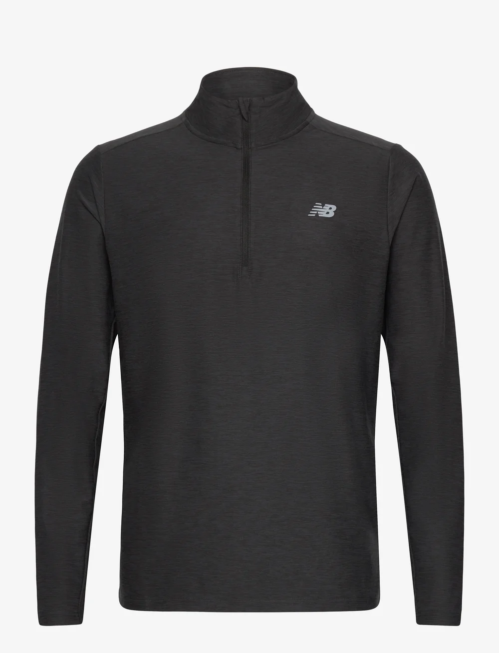 New Balance - Space Dye 1/4 Zip - fleece og mellemlag - black heather - 0