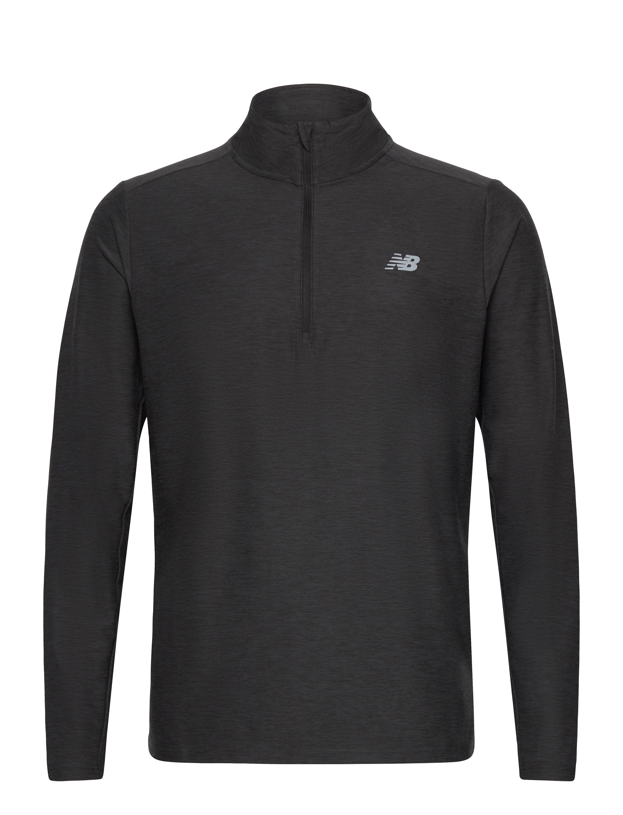 New Balance Space Dye 1/4 Zip - Jogging - BLACK HEATHER / black