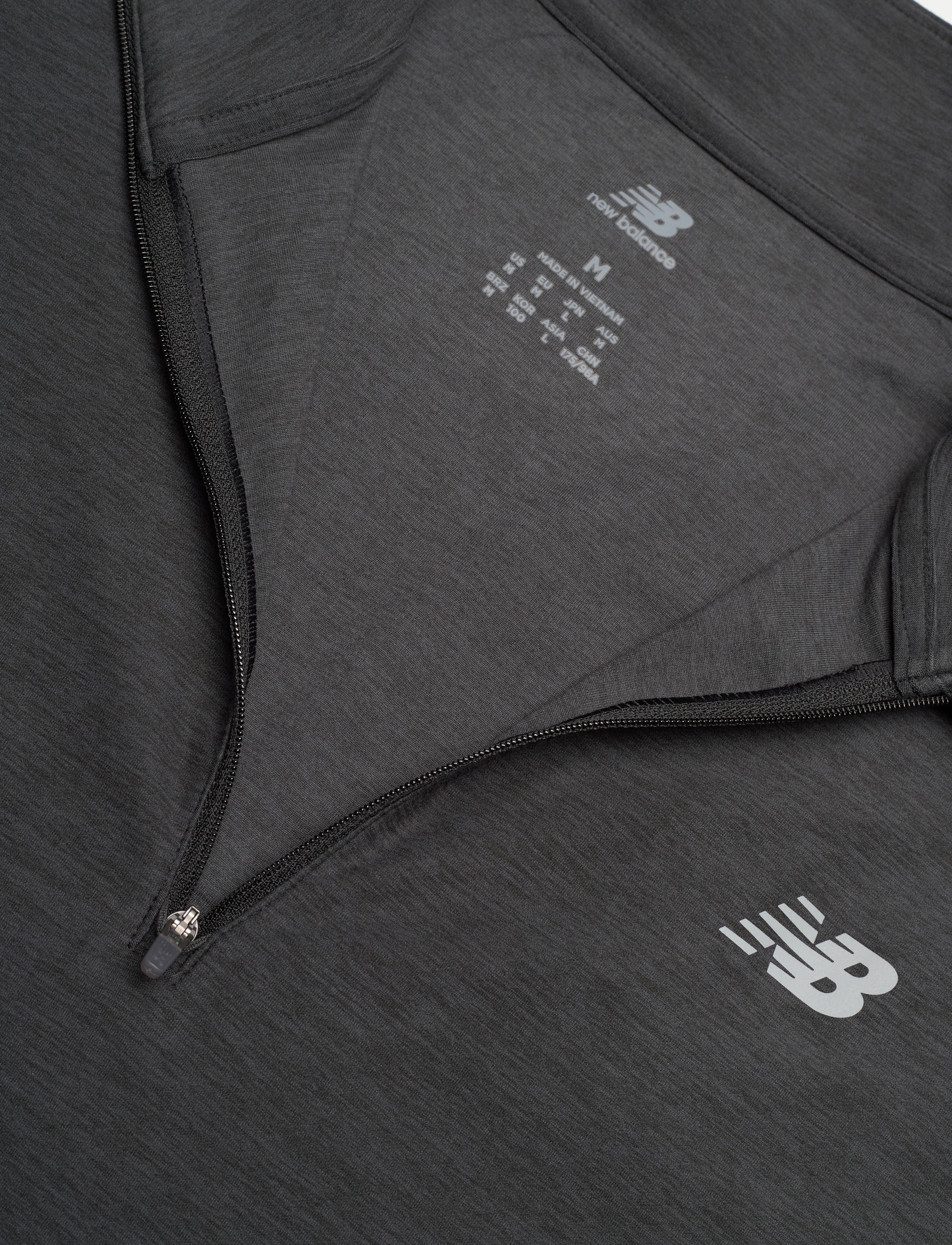New Balance - Space Dye 1/4 Zip - fleece & midlayer - black heather - 2