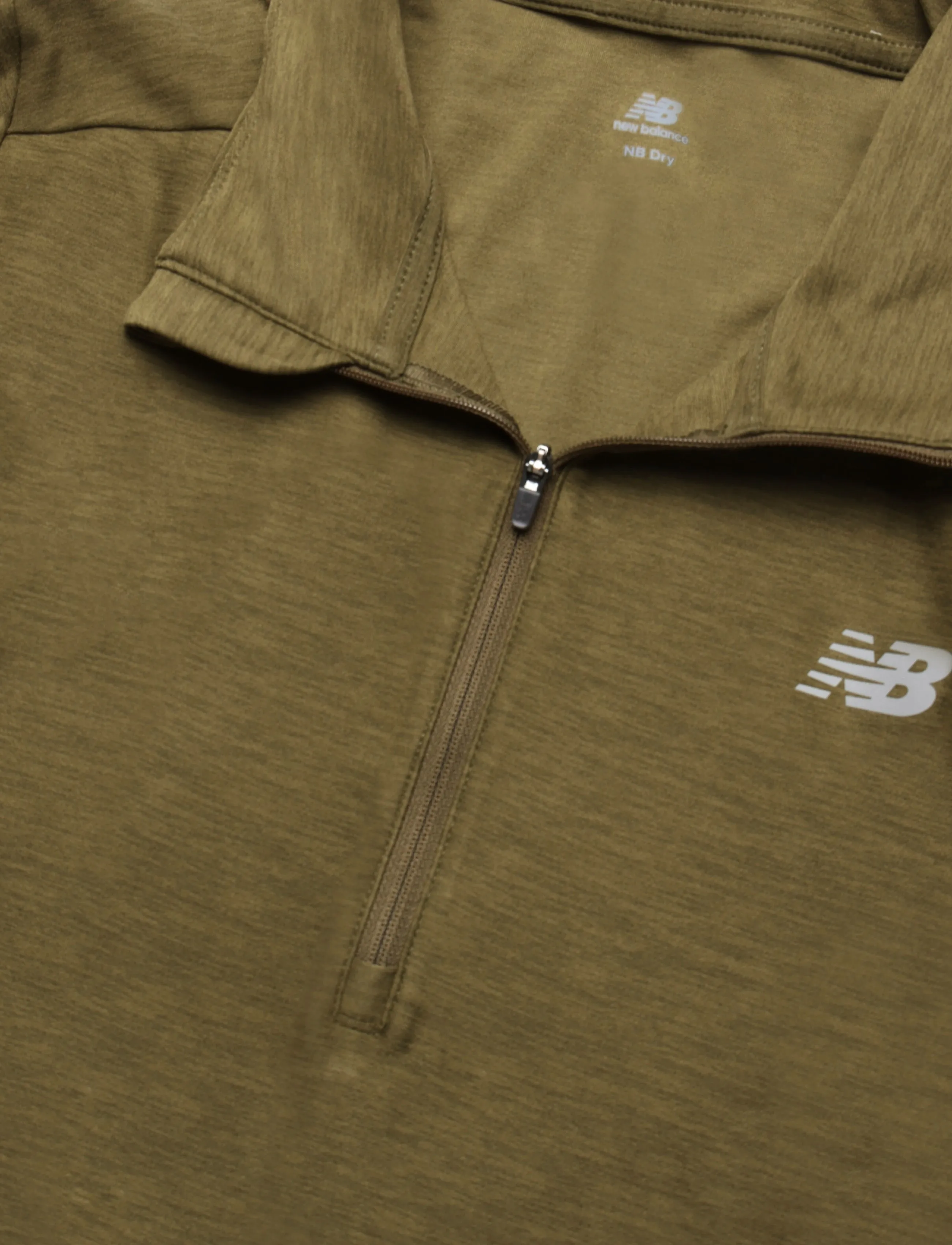 New Balance - Space Dye 1/4 Zip - fleece og mellemlag - sport green heather - 2