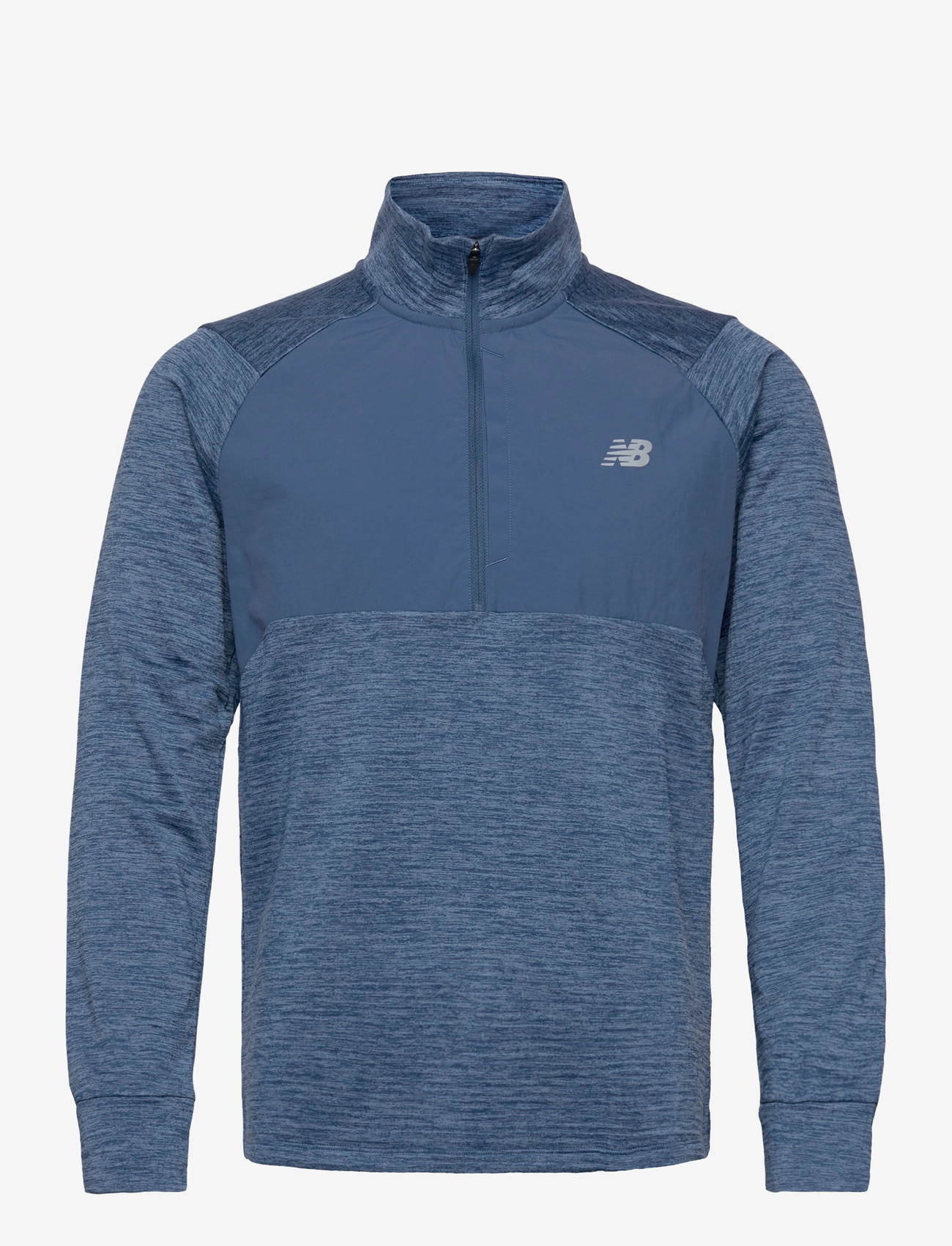 New Balance - RC Essential Heat Grid 1/2 Zip - flīsa un siltās jakas - dark shoreline blue heather - 0