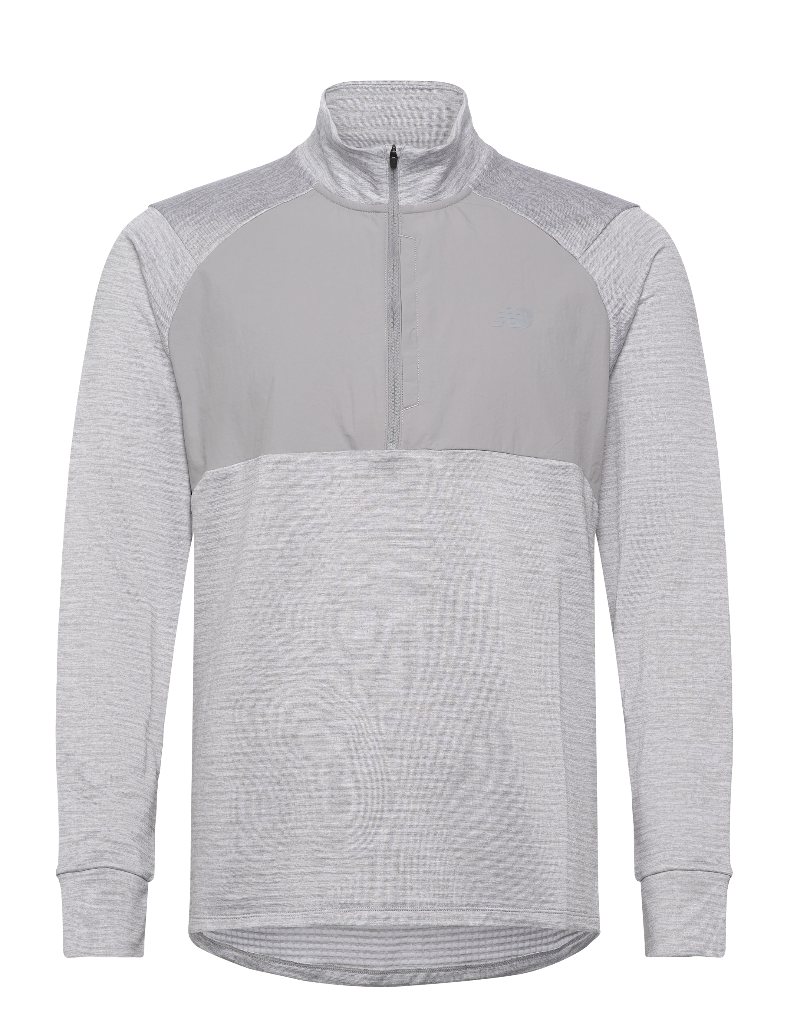 New Balance RC Essential Heat Grid 1/2 Zip - Kläder - ATHLETIC GREY / grey
