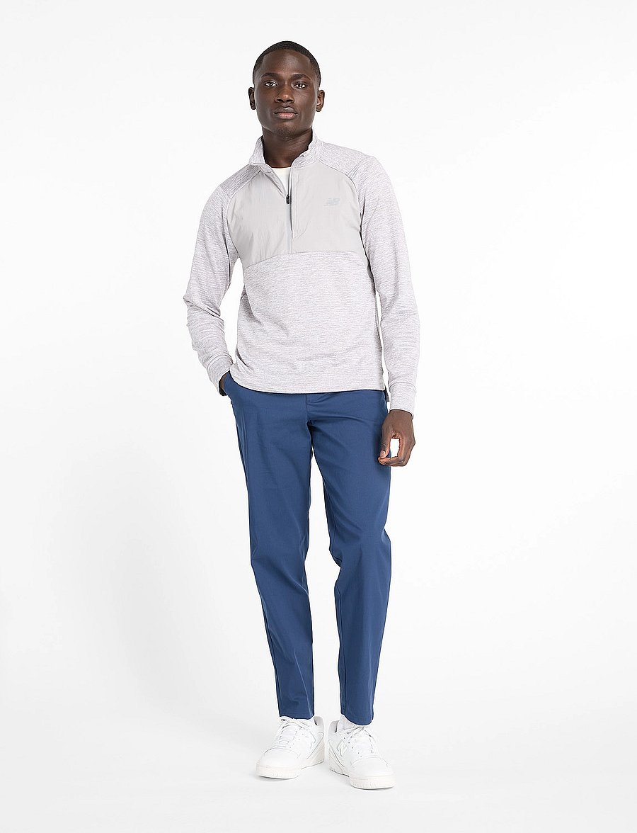 New Balance - RC Essential Heat Grid 1/2 Zip - fleece og mellemlag - athletic grey - 0
