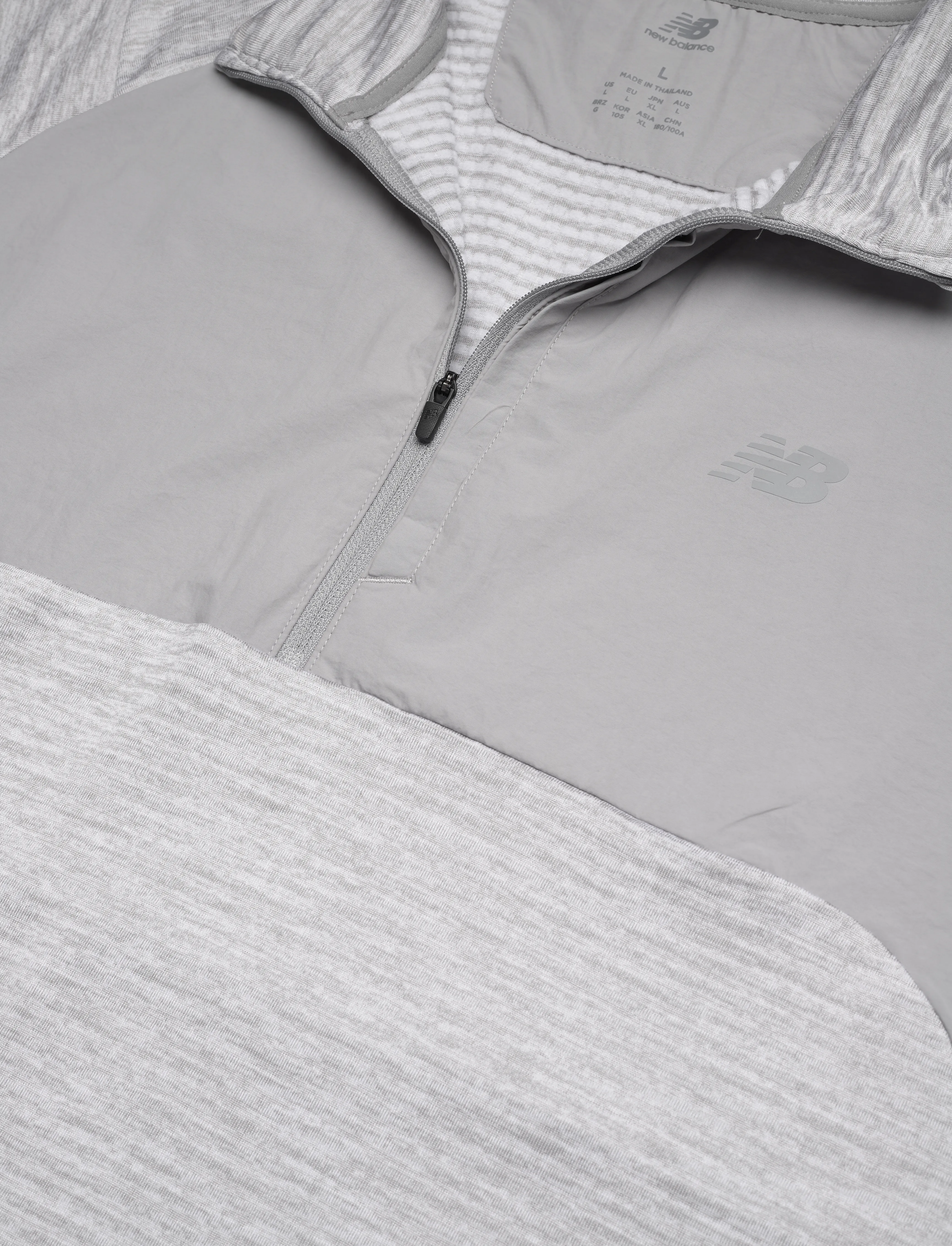 New Balance - RC Essential Heat Grid 1/2 Zip - sügisene kokkuhoid - athletic grey - 3