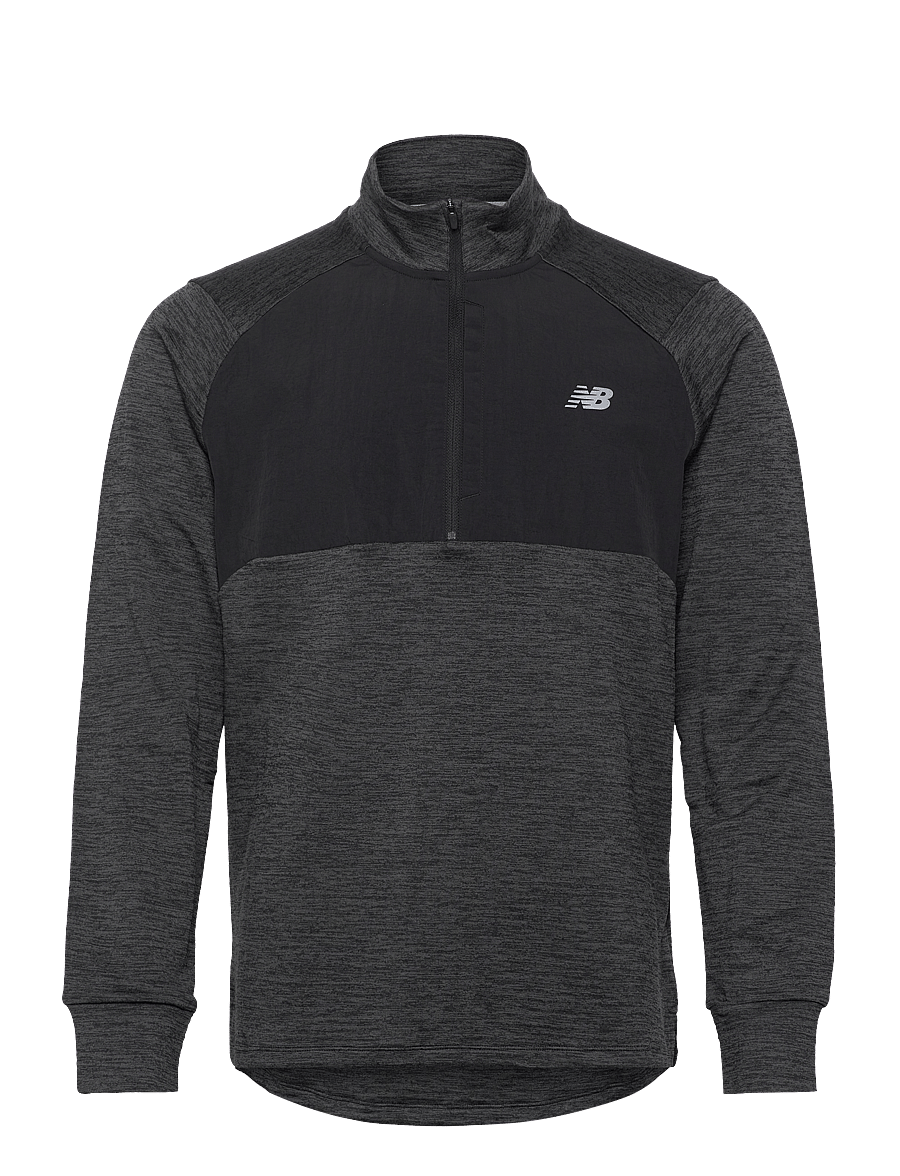 New Balance - RC Essential Heat Grid 1/2 Zip - kampsunid ja vahekihid - black - 1