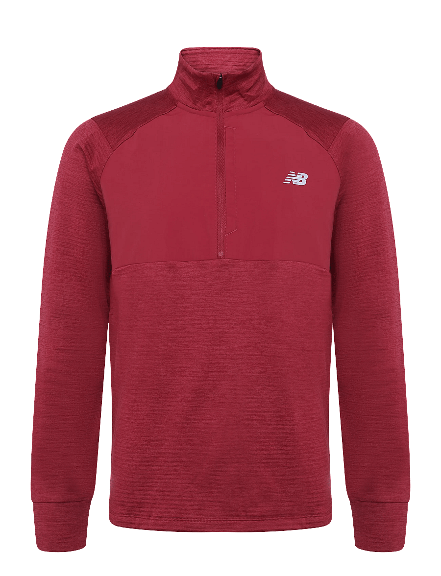 New Balance - RC Essential Heat Grid 1/2 Zip - fleece & midlayer - podium red - 0