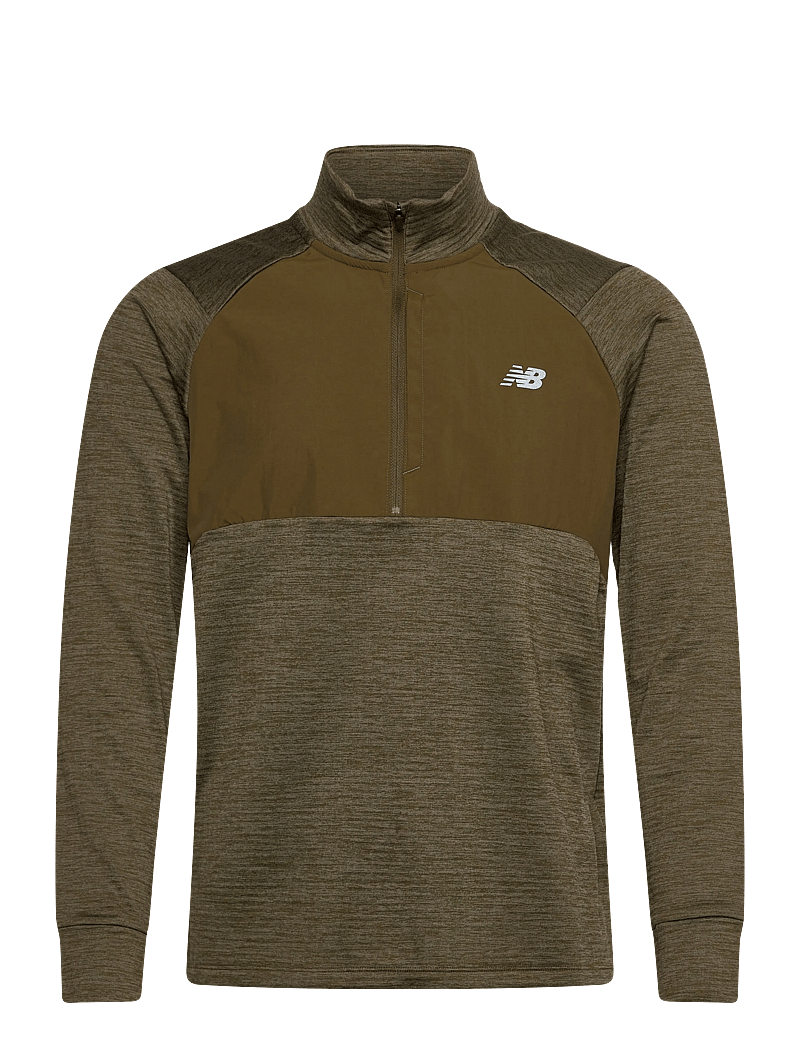 New Balance - RC Essential Heat Grid 1/2 Zip - fleece & midlayer - woodland heather - 0