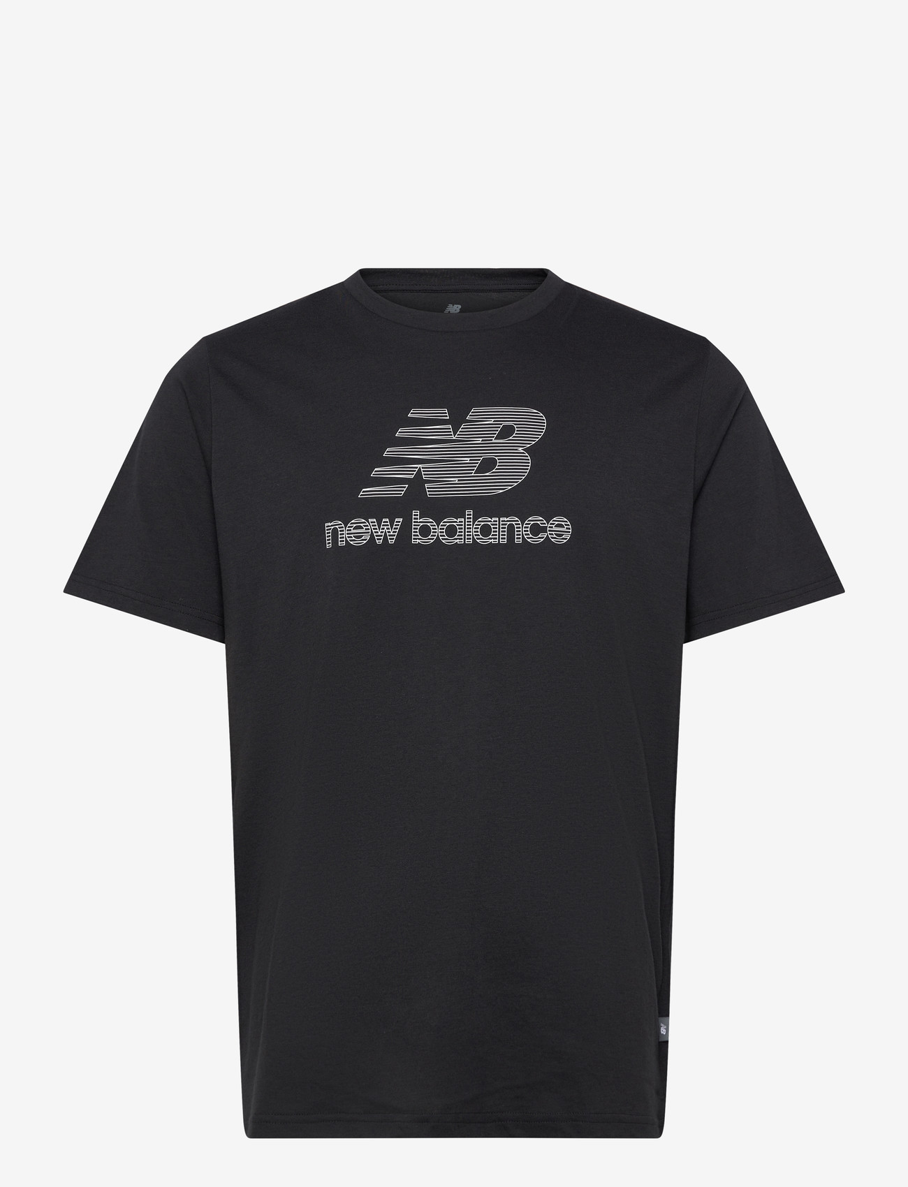 New Balance - Heathertech Logo T-Shirt - t-shirts - black - 0