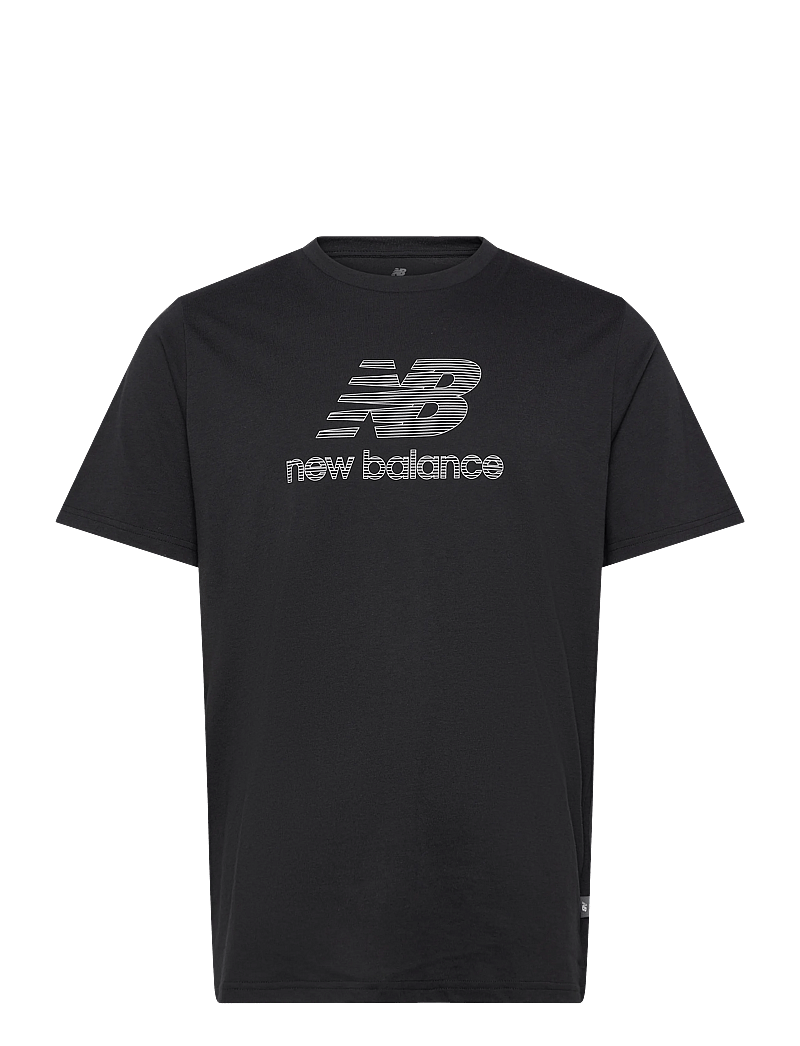 New Balance - Heathertech Logo T-Shirt - t-shirts - black - 0