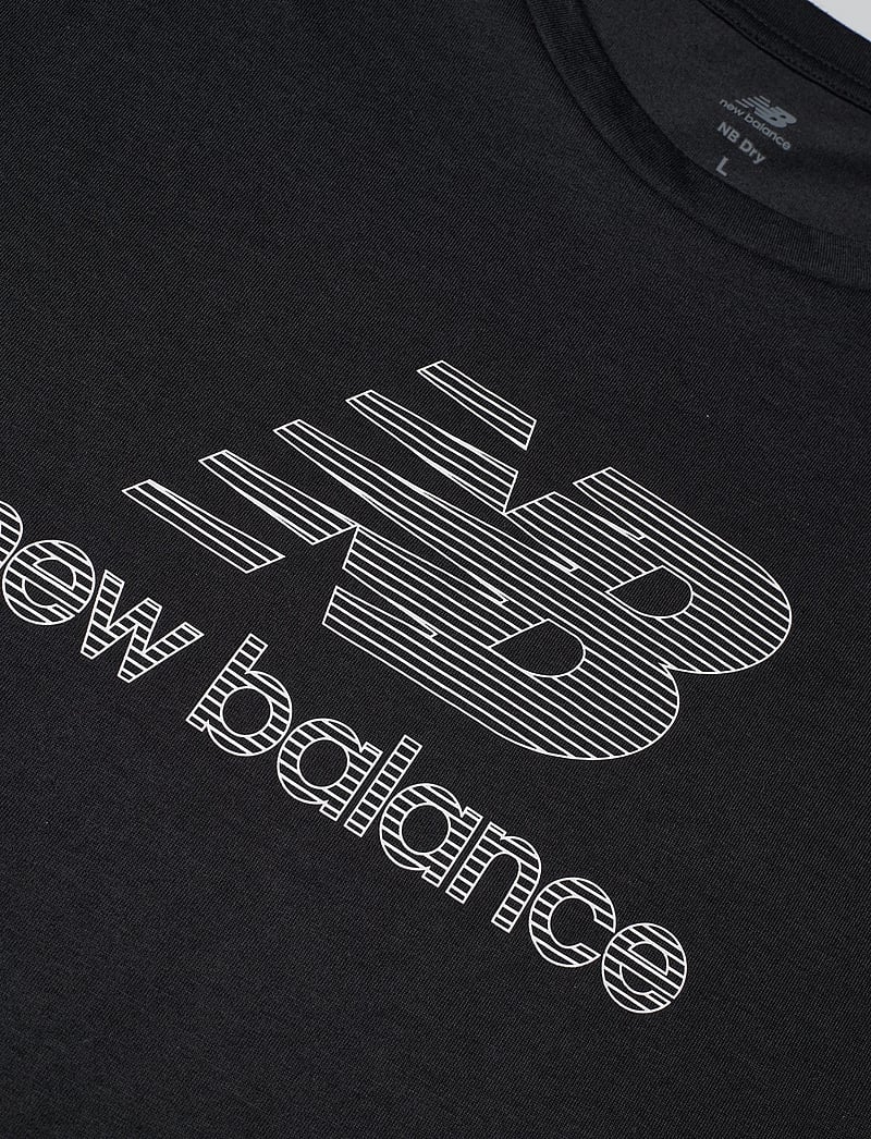 New Balance - Heathertech Logo T-Shirt - t-shirts - black - 2