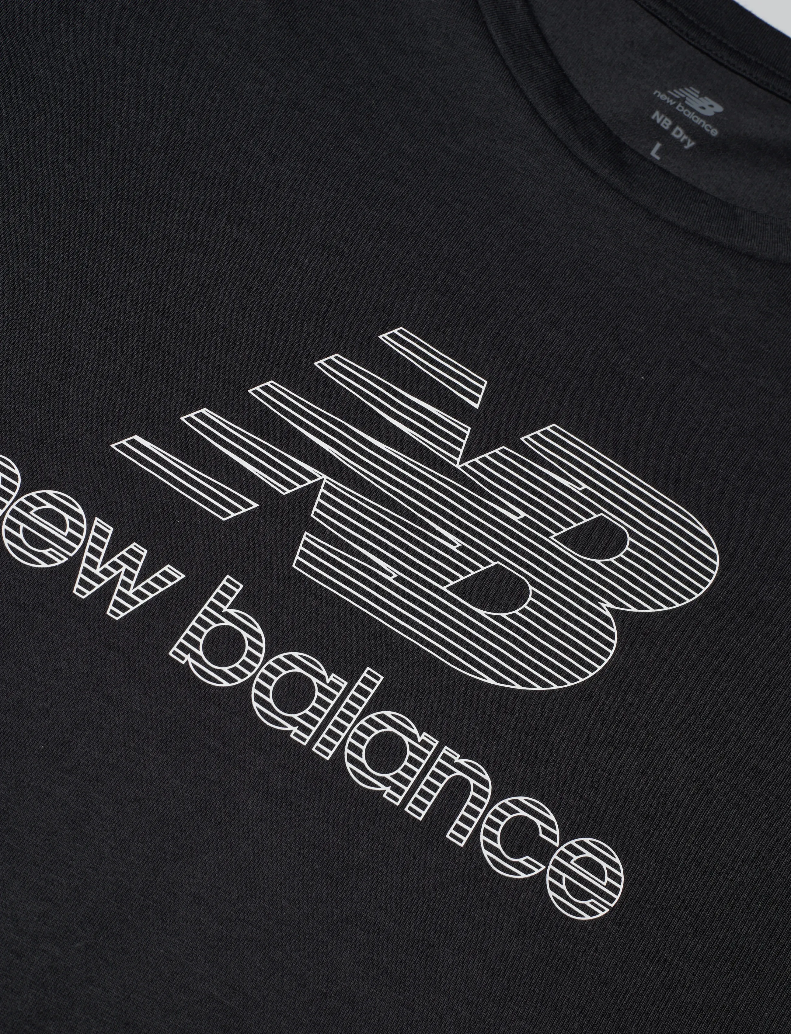 New Balance - Heathertech Logo T-Shirt - t-särgid - black - 2