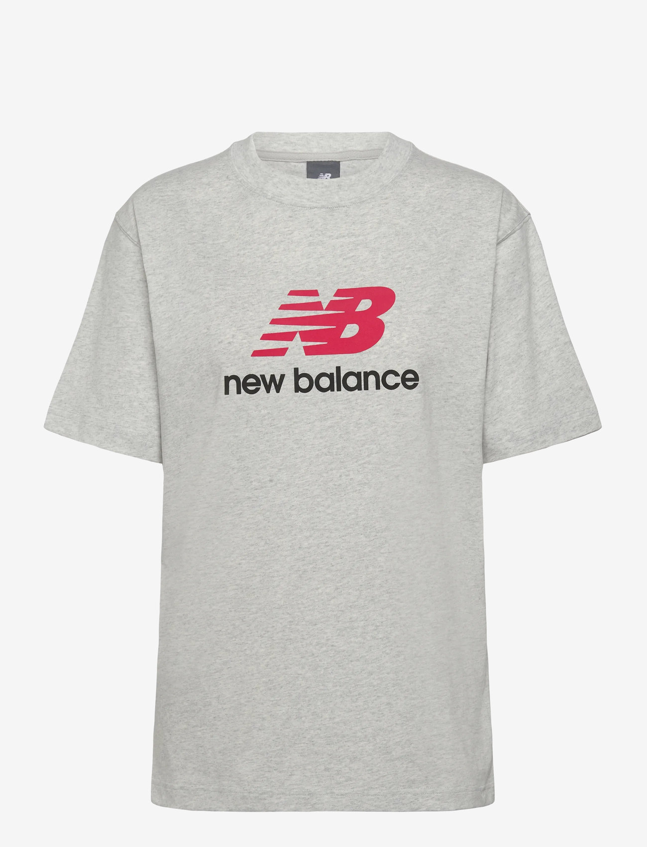 New Balance - Athletics Logo T-Shirt - tops & t-shirts - ash heather - 0