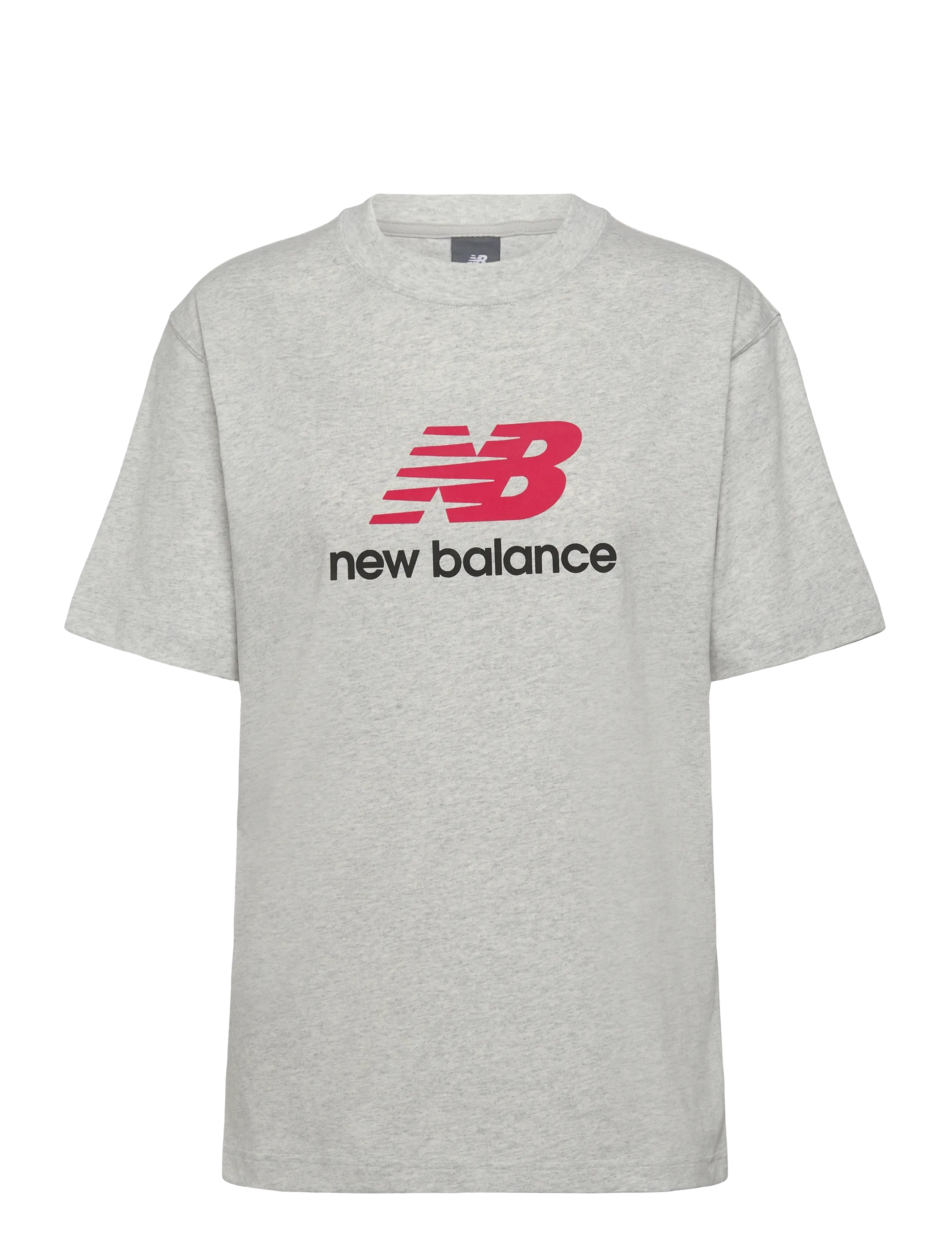 New Balance Athletics Logo T-Shirt - New Balance - ASH HEATHER / grey