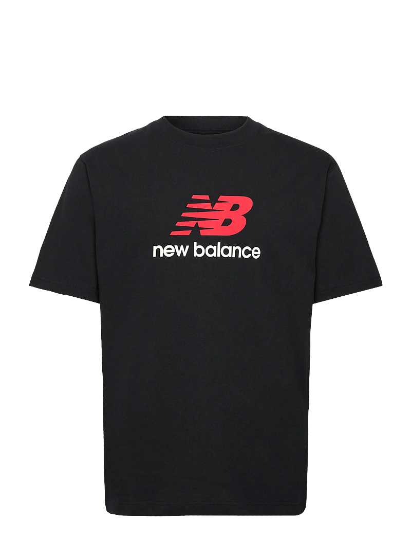 New Balance - Athletics Logo T-Shirt - oberteile & t-shirts - black - 0