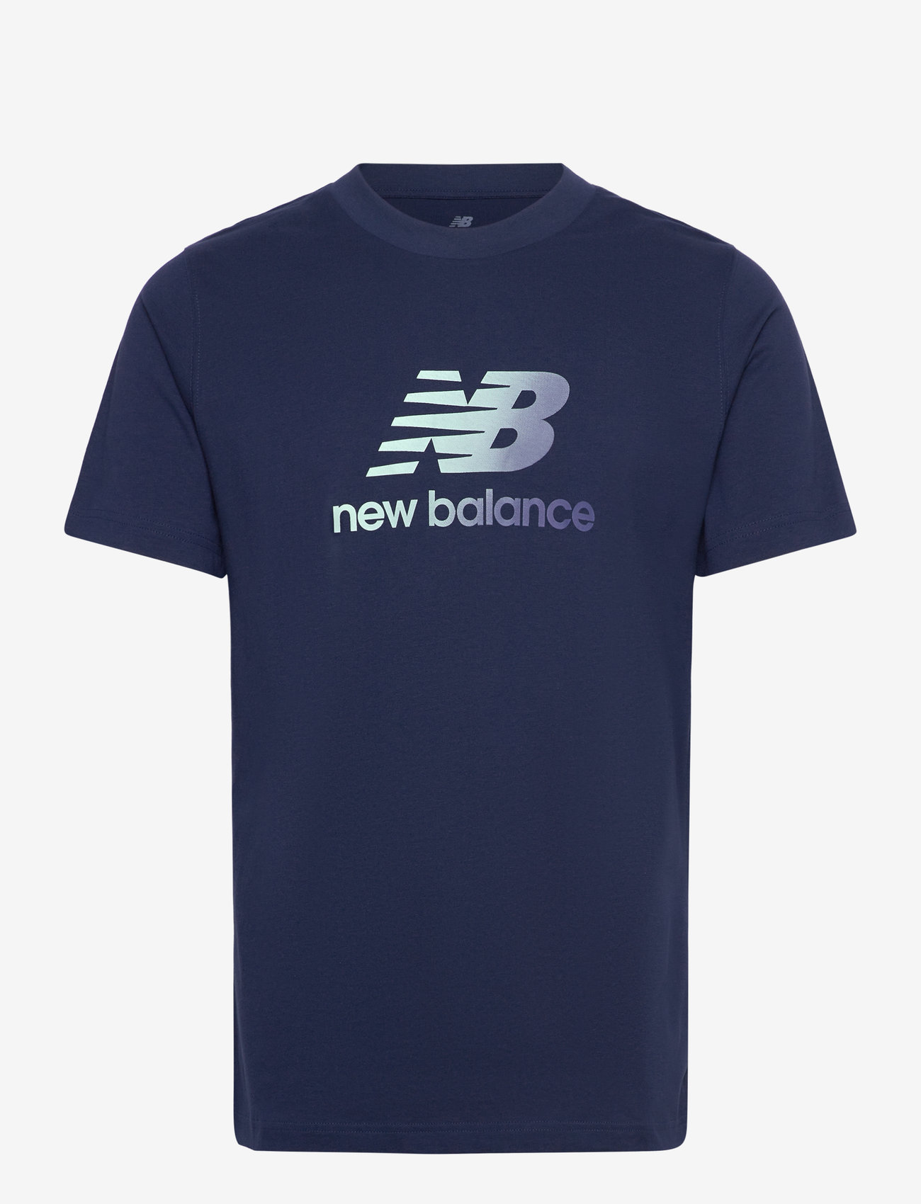 New Balance - Sport Essentials Gradient Logo T-Shirt - oberteile & t-shirts - nb navy - 0