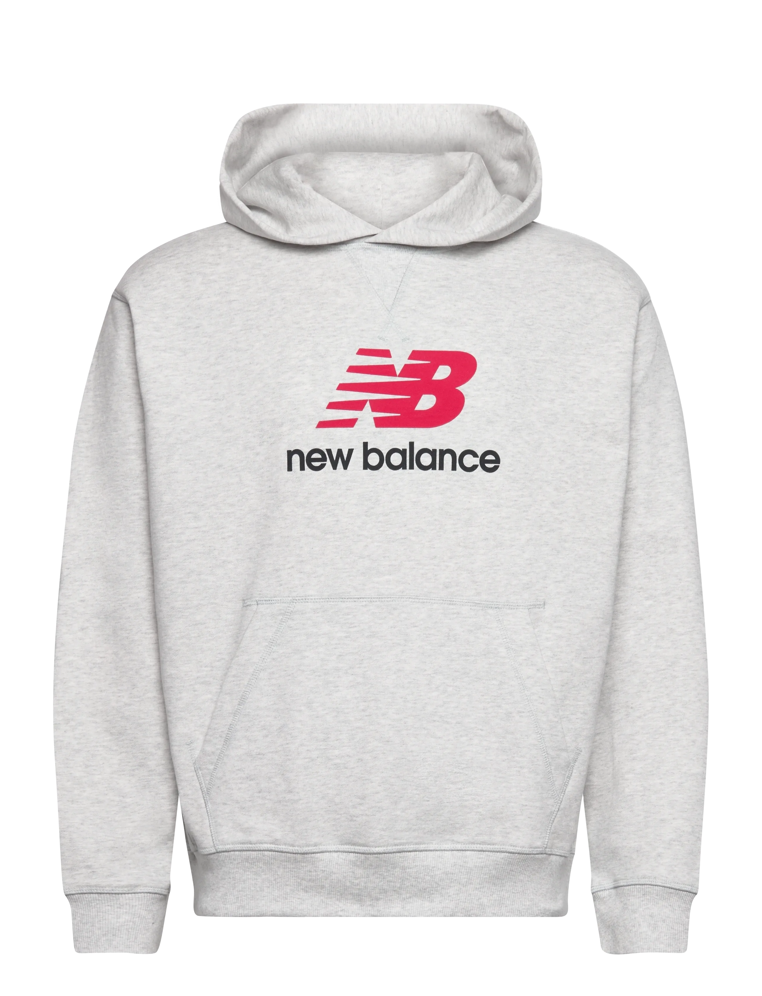 New Balance Athletics French Terry Logo Hoodie - Kläder - ASH HEATHER / grey