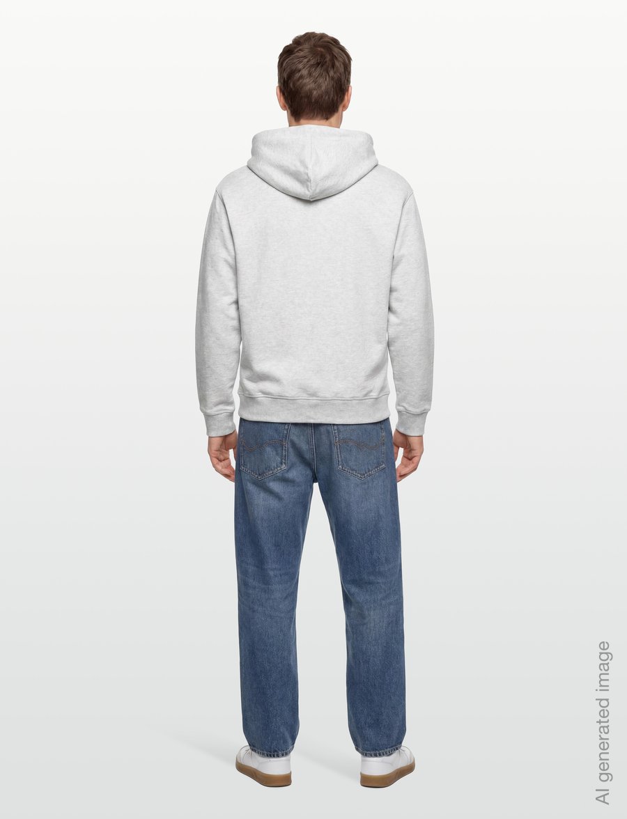 New Balance - Athletics French Terry Logo Hoodie - sweatshirts - ash heather - 4